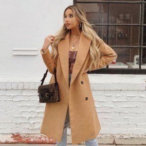 Oversized Camel Coat